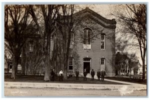 c1910's Jackson County Court House View Maquoketa Iowa IA RPPC Photo Postcard 