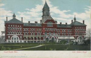 Soldier's Home ~ Grand Rapids Michigan MI ~ Vintage Postcard