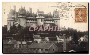 Postcard Old Oise Pierrefonds Chateau north east coast