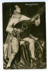 440159 Rudolph VALENTINO Italian MOVIE Silent Film ACTOR Mandolin Vintage PHOTO