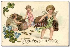 Old Postcard Fun Children Angels