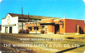 Winnipeg Canada Supply & Fuel Co. LTD. Business Card 2.25 x 3.5