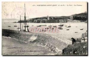 Old Postcard Portrieux Saint Quay Port Cliffs Boat