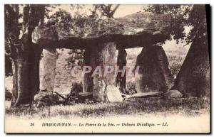 Old Postcard Dolmen Megalith Draguignan Stone Dolmen la fee druidic