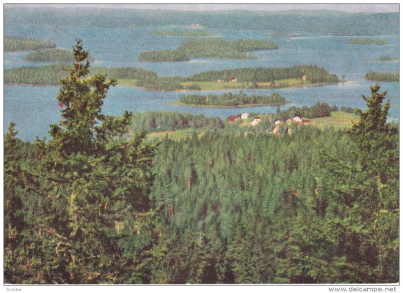 Panorama of Lake System, KUOPIO, Finland, PU-1963