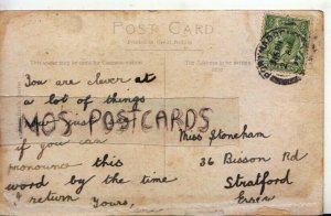 Genealogy Postcard - Stoneham - 36 Bisson Road, Stratford, Essex - Ref. R1203