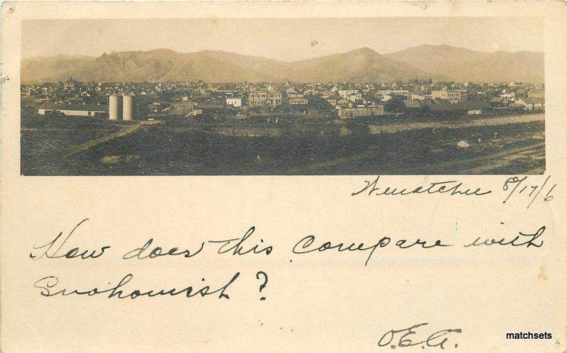 1906 Wentachee Washington Birdseye View RPPC real photo postcard 7506