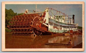 American  Steamboat  Sprague  Mississippi Towboat   Postcard