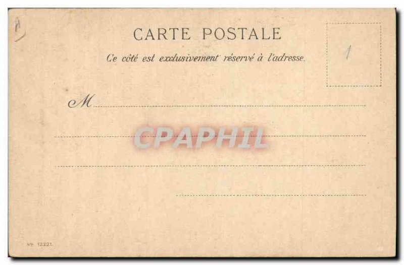 Old Postcard Fantasy Easter Fish Man