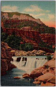 Arizona AZ, Oak Creek Canyon, Highway, Flagstaff to Prescott, Vintage Postcard