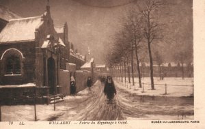 Vintage Postcard 1910's Willaert Entree du Biguinage a Gand Musee du Luxembourg