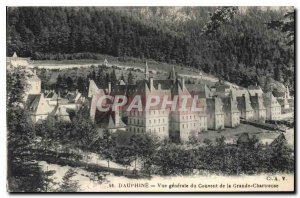 Old Postcard Dauphine General view of the Convent of the Grande Chartreuse