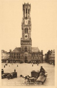 PC BELGIUM, BRUGES, GRAND' PLACE, UNE LAITIÃRE, Vintage Postcard (b30081)