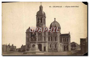 Old Postcard Granville L & # 39Eglise Saint Paul