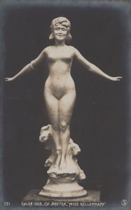 Salon 1908 French Statue Breton Miss Kellerman Old Postcard