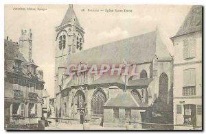 Postcard Bourges Old Church of Our Lady