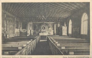 Sweden Jönköping lot of 3 vintage postcards church interior 