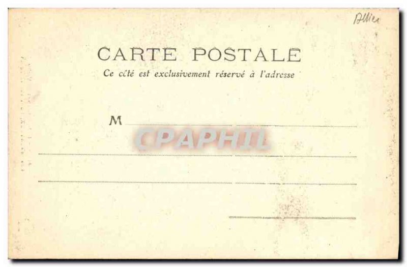 Old Postcard Vichy Allier surroundings Malavaux Bridge Jolan