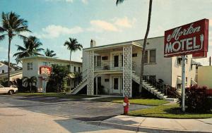 FORT LAUDERDALE, FL Florida  MORTON APARTMENT MOTEL  Roadside  Chrome Postcard