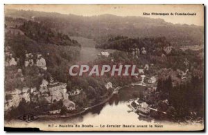 Old Postcard Frontiere Franco Swiss Doubs Basins The last pool before the jump