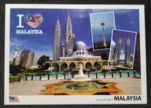 [AG] P346 Malaysia Petronas Twin Tower Kuala Lumpur City Tourism (postcard) *New