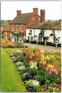 Postcard - Floral Church Street - Cleobury Mortimer, England