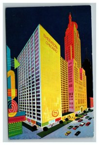 Vintage 1960's Postcard The Sheraton Chicago Hotel North Michigan Ave Illinois