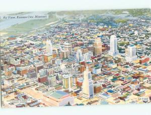 Unused Pre-1980 AERIAL VIEW OF TOWN Kansas City Missouri MO n2652