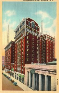 Vintage Postcard 1930's Onondaga Hotel New York Syracuse NY
