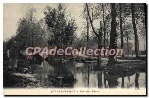 Postcard Vitry Le Francois Old Bridge Of Marvis