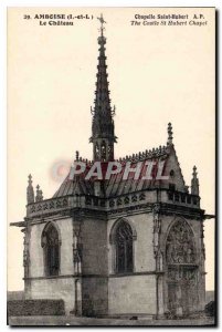 Postcard Old Amboise Castle Chapelle Saint Hubert