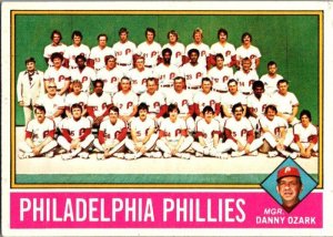 1976 Topps Baseball Card Philadelphia Phillies Danny Ozark Manager sk13517