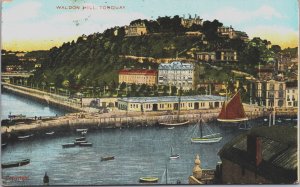 England Waldon Hill Torquay Vintage Postcard C136