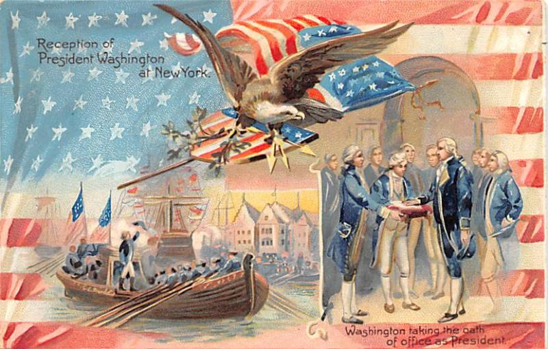 Reception of President Washington at New York Colonial 1909 