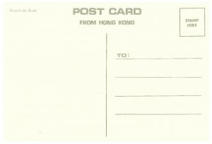 Hong Kong Bank at Night w Sunset City View Postcard