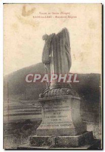 Old Postcard Vallee These Vosges Raon Leau the Monument Brignon