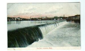 The Dam Lawrence Massachusetts 1910c postcard