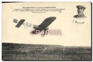 Old Postcard Bleriot monoplane Driver For Hanouille Jet