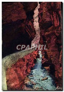 Old Postcard Gorges Du Cians Interior Des Gorges and road Beuil