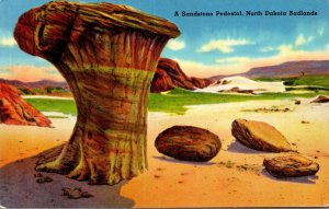 North Dakota Badlands A Sandstone Pedestal