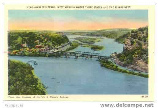 Harper´s Ferry, West Virginia, Where Three States Meet, WV, Linen