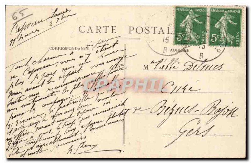 Capvern baths - Chateau de Mauverin Old Postcard