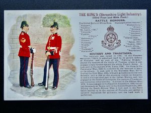 History & Tradition THE SHROPSHIRE LIGHT INFANTRY Postcard Gale & Polden No.85b