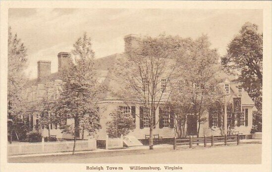Raleigh Tavern Williamsburg Virginia Albertype