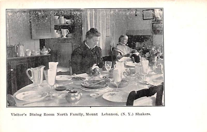 Visitors Dining Room, North Family Shaker Mount Lebanon, NY USA  