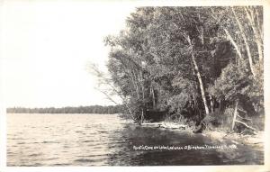 Traverse City Michigan~Rustic Cove on Lake Leelanau @ Bingham~1940s RPPC