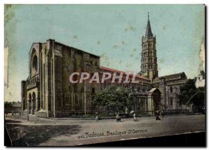 Postcard Old Toulouse St Sernin Basilica