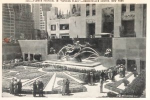 Flower festival in “Sunken Plaza” Rockefeller Center New York