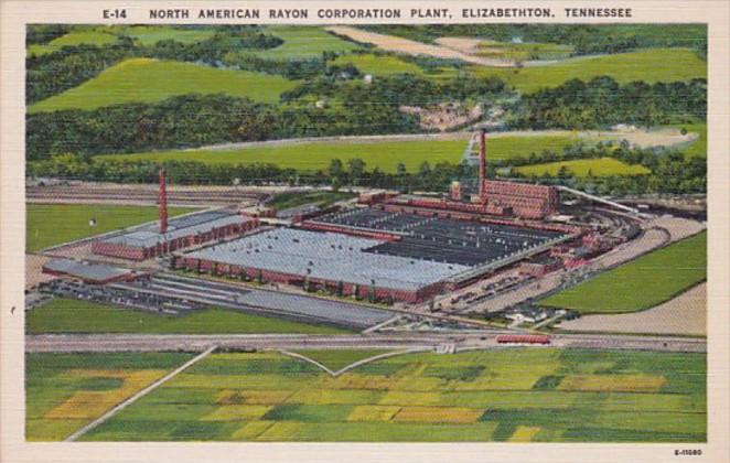 Tennessee Elizabethtown Aerial View North American Rayon Corporation Plant