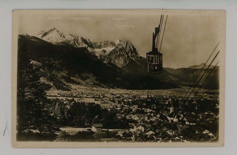 Germany - Zugspitze. Cable Car   RPPC